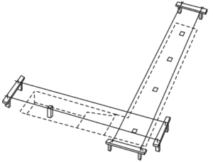 Схема разметки территории под ленточный фундамент кованого ограждения