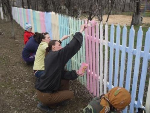 Деревянный забор: покраска надолго, как покрасить, какой краской